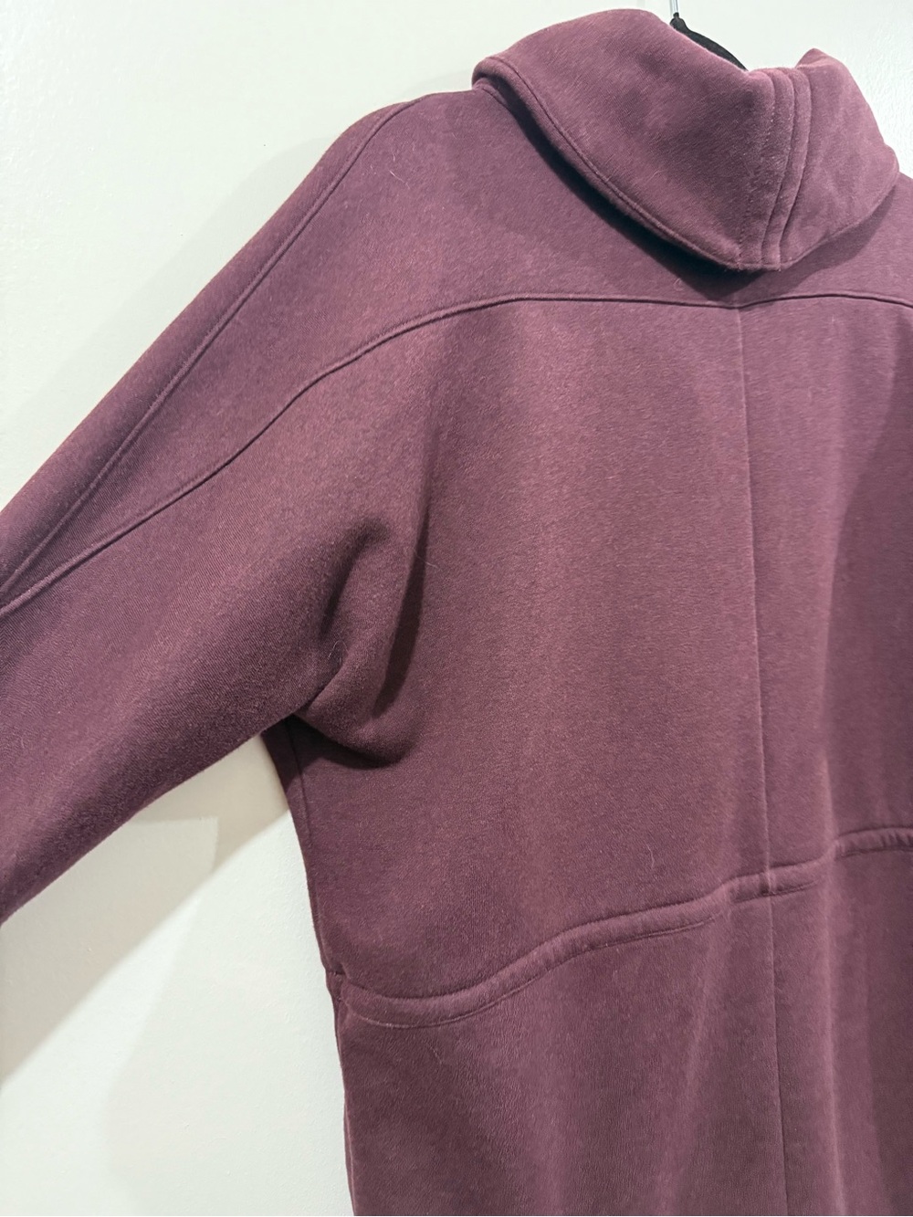 Lululemon &Go Take You There Cotton & Fleece Wrap Heathered Arctic Plum Size 10 - Picture 3 of 7